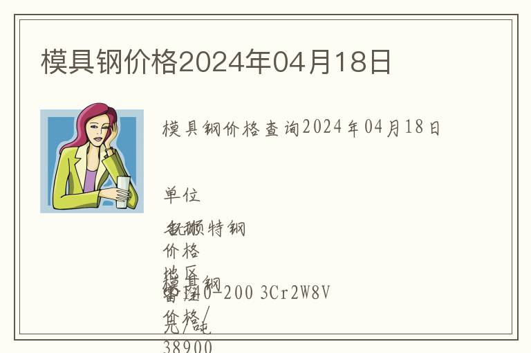 模具鋼價(jià)格2024年04月18日