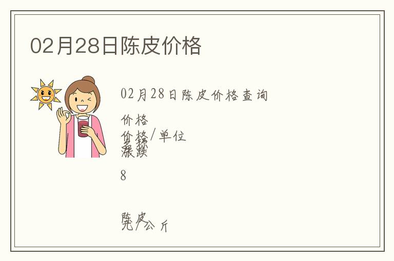02月28日陳皮價(jià)格