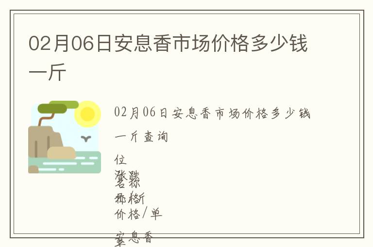 02月06日安息香市場價格多少錢一斤