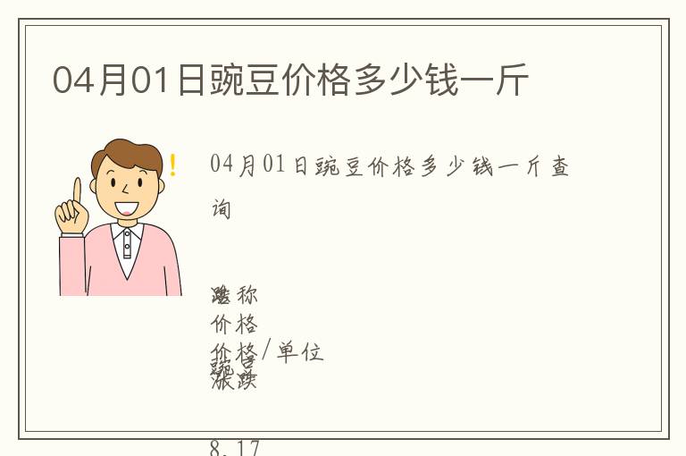 04月01日豌豆價格多少錢一斤