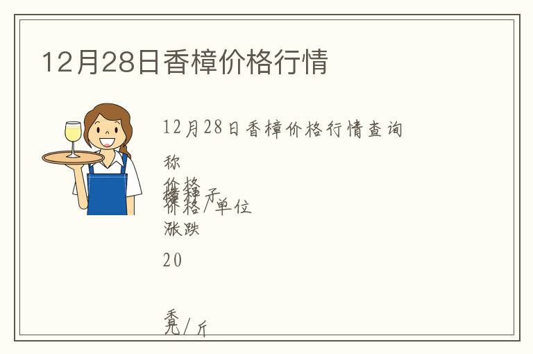12月28日香樟價(jià)格行情