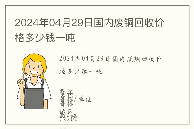 2024年04月29日國內廢銅回收價格多少錢一噸
