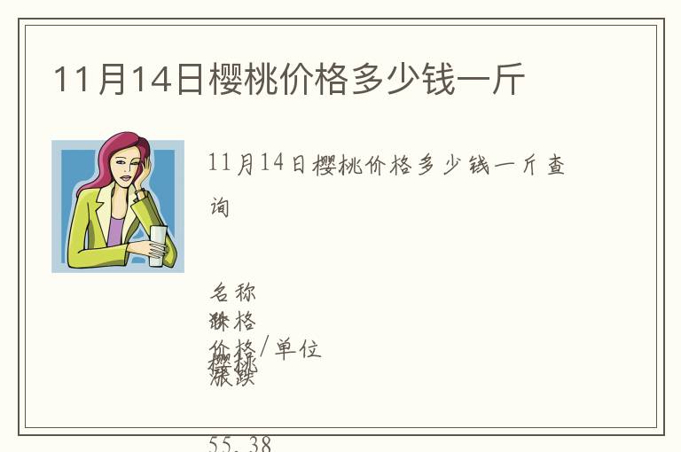 11月14日櫻桃價(jià)格多少錢(qián)一斤