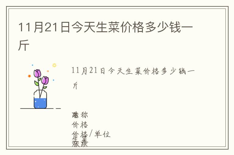 11月21日今天生菜價(jià)格多少錢一斤