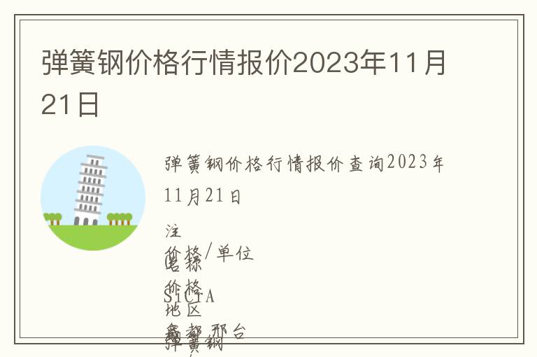 彈簧鋼價(jià)格行情報(bào)價(jià)2023年11月21日