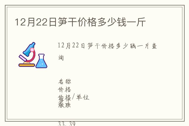 12月22日筍干價(jià)格多少錢一斤